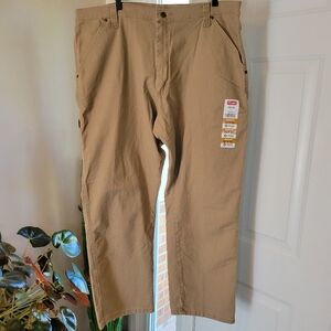 NWT Wrangler Carpenter‎ Flex Khaki Colored Outdoor Pants, Size 40×30
